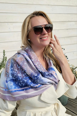 Платок «Теплые истории Юлии Белоусовой» 13