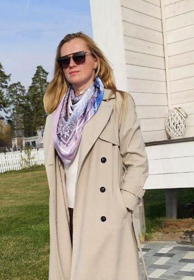 Платок «Теплые истории Юлии Белоусовой» 13