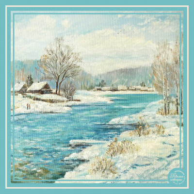 Платок «Теплые истории Юлии Белоусовой» 18