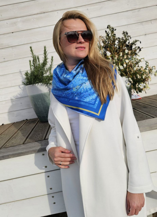 Платок «Теплые истории Юлии Белоусовой» 14