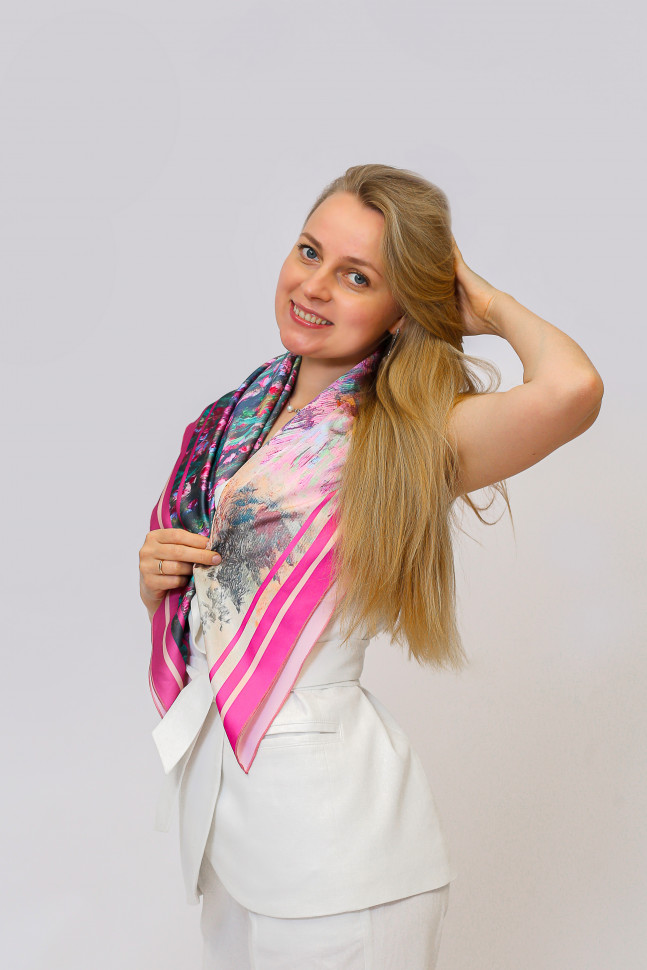 Платок «Теплые истории Юлии Белоусовой» 03