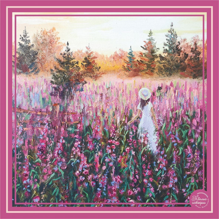 Платок «Теплые истории Юлии Белоусовой» 03