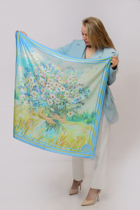 Платок «Теплые истории Юлии Белоусовой» 01