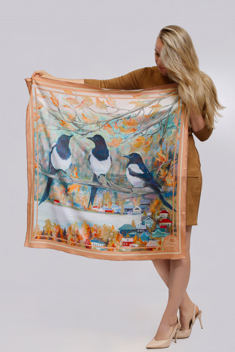 Платок «Теплые истории Юлии Белоусовой» 07