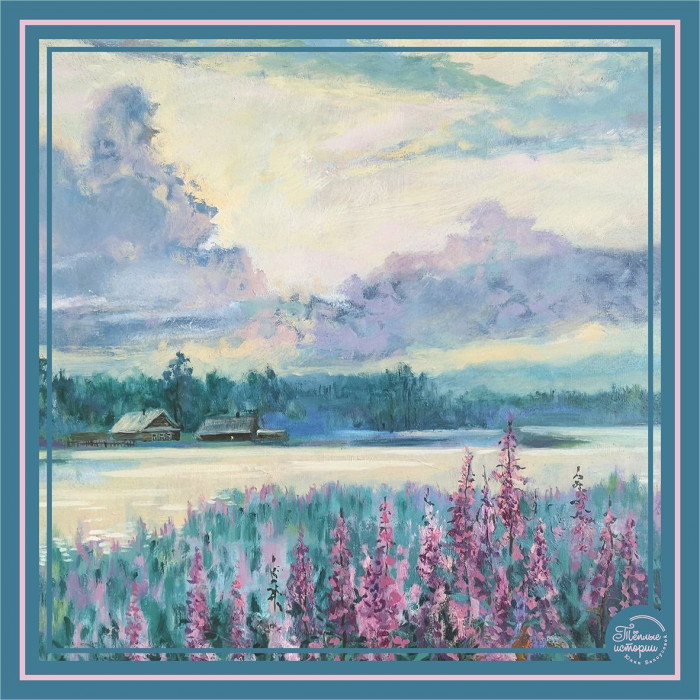 Платок «Теплые истории Юлии Белоусовой» 09